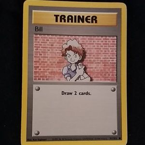1999 trainer bill Pokemon card